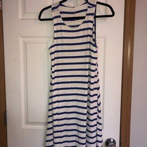 Striped Knee Length Dress
